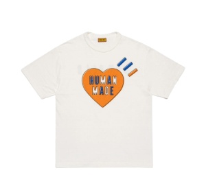 Human Made Heart T-Shirt White Pink (Harajuku Store Limited)