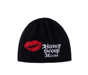 Buy Honey Scoop House Lips Logo Beanie Black at Sasom – Authentic and Ready to Ship