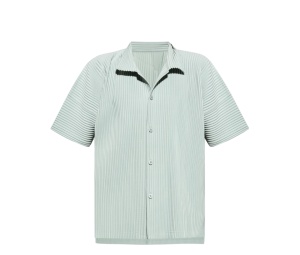 Buy Homme Plisse Issey Miyake Short-Sleeve Shirt Green at Sasom – Authentic and Ready to Ship