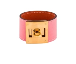 Buy Hermes Leather Kelly Dog Bracelet Pink at Sasom – Authentic and Ready to Ship