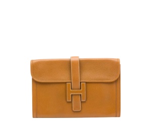 Buy Hermes Jige Vintage Clutch Natural at Sasom – Authentic and Ready to Ship