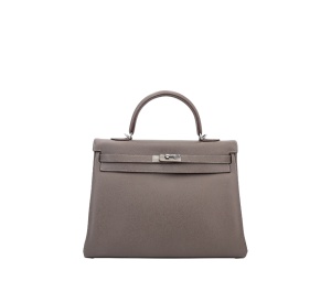 Buy Hermes kelly 32 Bleu Thalassa Étain at Sasom – Authentic and Ready to Ship