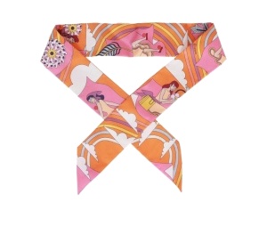 Buy Hermes Carres Volants Silk Twilly Orange at Sasom – Authentic and Ready to Ship