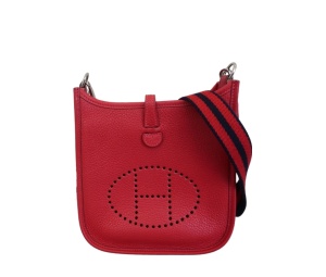 Buy Hermes Evelyne TPM Taurillon Clemence Shoulder Bag  Red at Sasom – Authentic and Ready to Ship