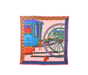 Buy Hermes Balade en Berline Silk Twill Scarf Multicolor at Sasom – Authentic and Ready to Ship