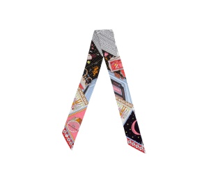 Buy Hermes Twilly Objets de Curiosite Red Black at Sasom – Authentic and Ready to Ship