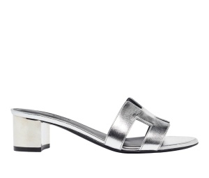 Buy Hermes Oasis Slide Sandals Silver at Sasom – Authentic and Ready to Ship
