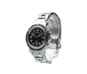 Buy Hermes Clipper Chronograph 31mm Black at Sasom – Authentic and Ready to Ship