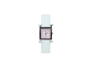 Buy Hermes Hure H Small Watch White Pink at Sasom – Authentic and Ready to Ship