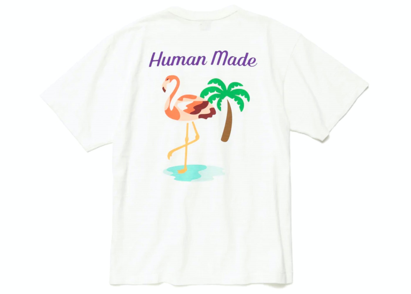 SASOM | เสื้อผ้า Human Made Flamingo Pocket T-Shirt White เช็คราคาล่าสุด