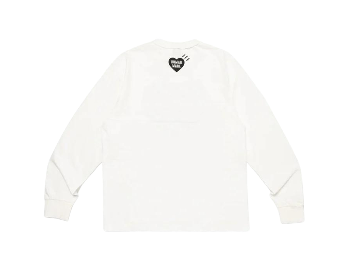 Buy Human Made Graphic L/S T-Shirt White | SASOM