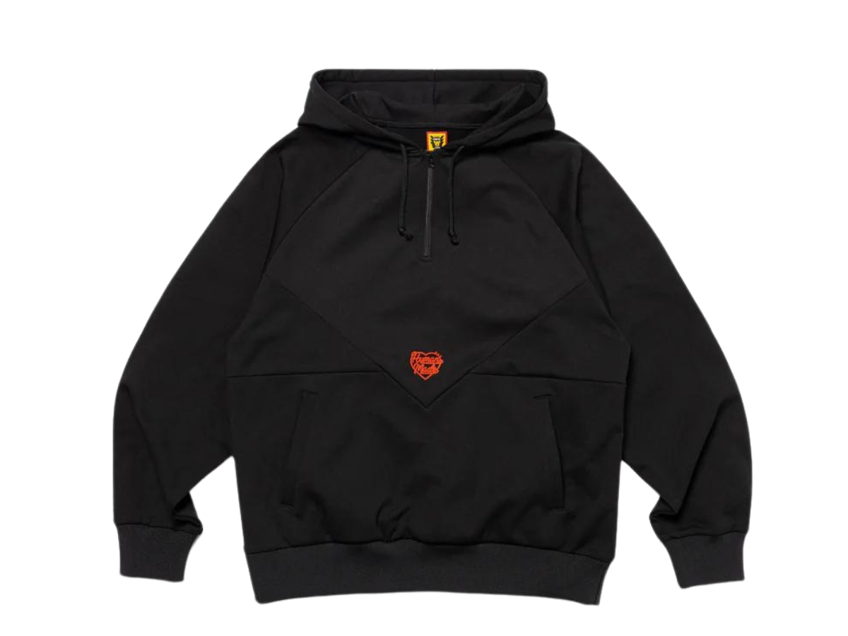 ช้อป Human Made Half-Zip Hoodie Blackของแท้ที่ SASOM