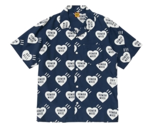 Buy Human Made Heart Aloha Shirt Navy at Sasom – Authentic and Ready to Ship