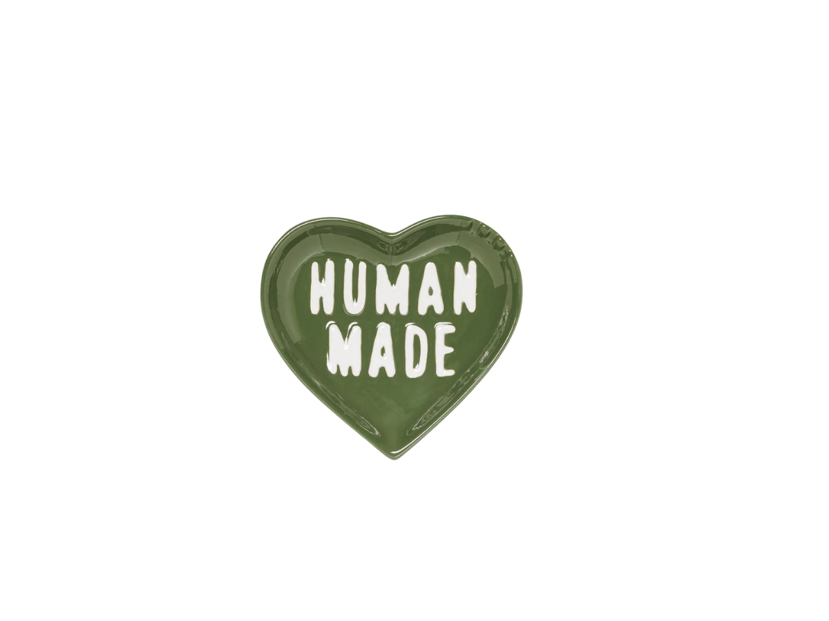 Human Made Heart Ceramics Tray Green Shop Authentic at SASOM