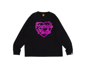 SASOM | apparel Human Made Heart L/S T-Shirt Black Check the latest price  now!