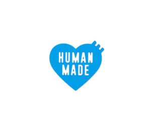 Human Made Heart Rubber Coaster Blue