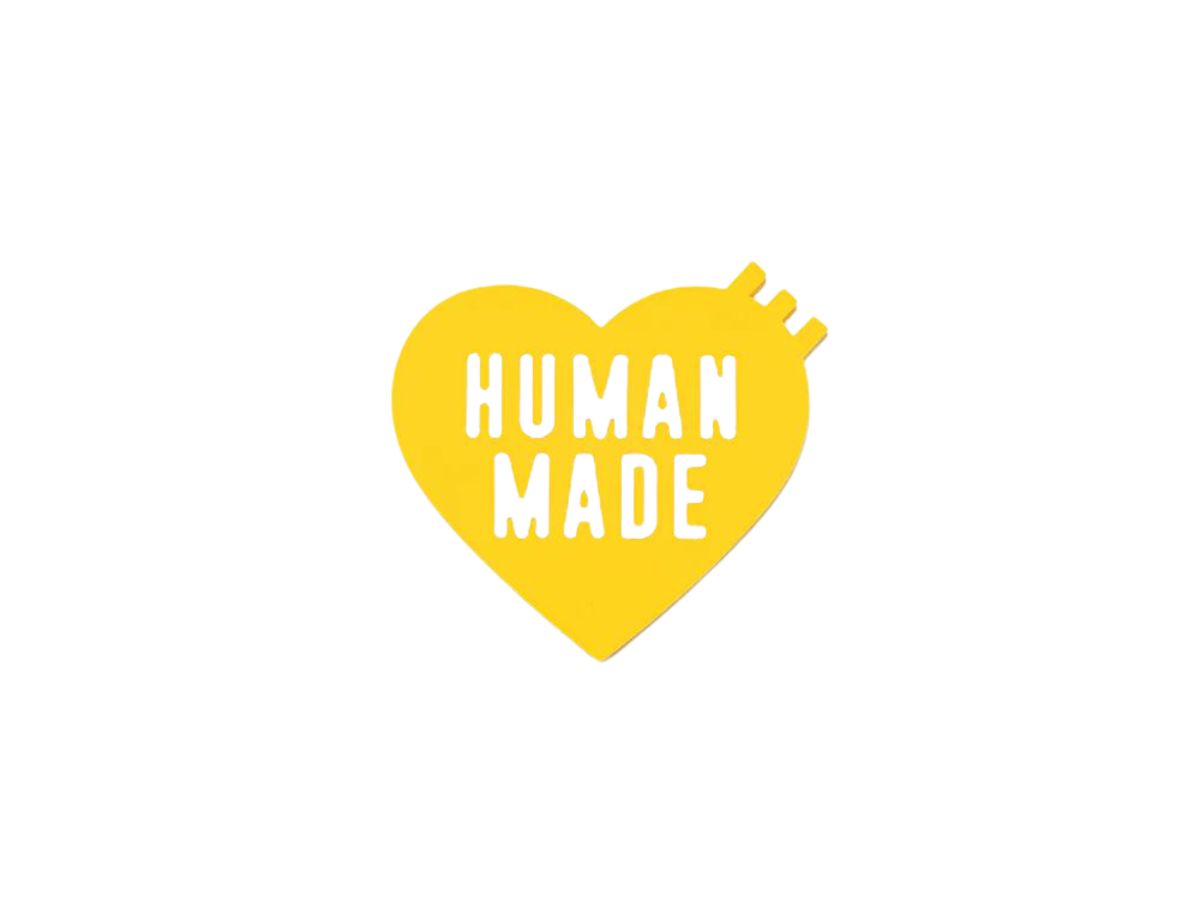 https://d2cva83hdk3bwc.cloudfront.net/human-made-heart-rubber-coaster-yellow-1.jpg