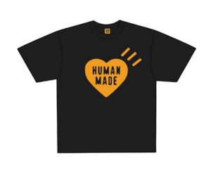 Human Made Heart T-Shirt Black Orange (Shibuya Parco Store Exclusive)