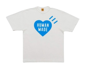 Human Made Heart T-Shirt White Blue (Offline Store Limited)