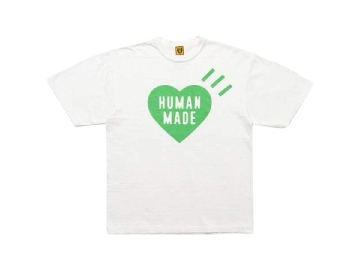 Human Made Heart T-Shirt White Green (1928 Store Exclusive)