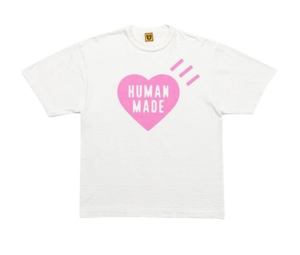 Human Made Heart T-Shirt White Pink (Harajuku Store Limited)