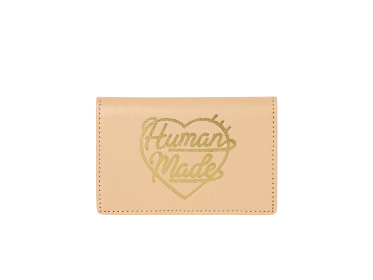 HUMAN MADE ケース ベージュ Human Made Leather Card Case Beige Shop Authentic at SASOM