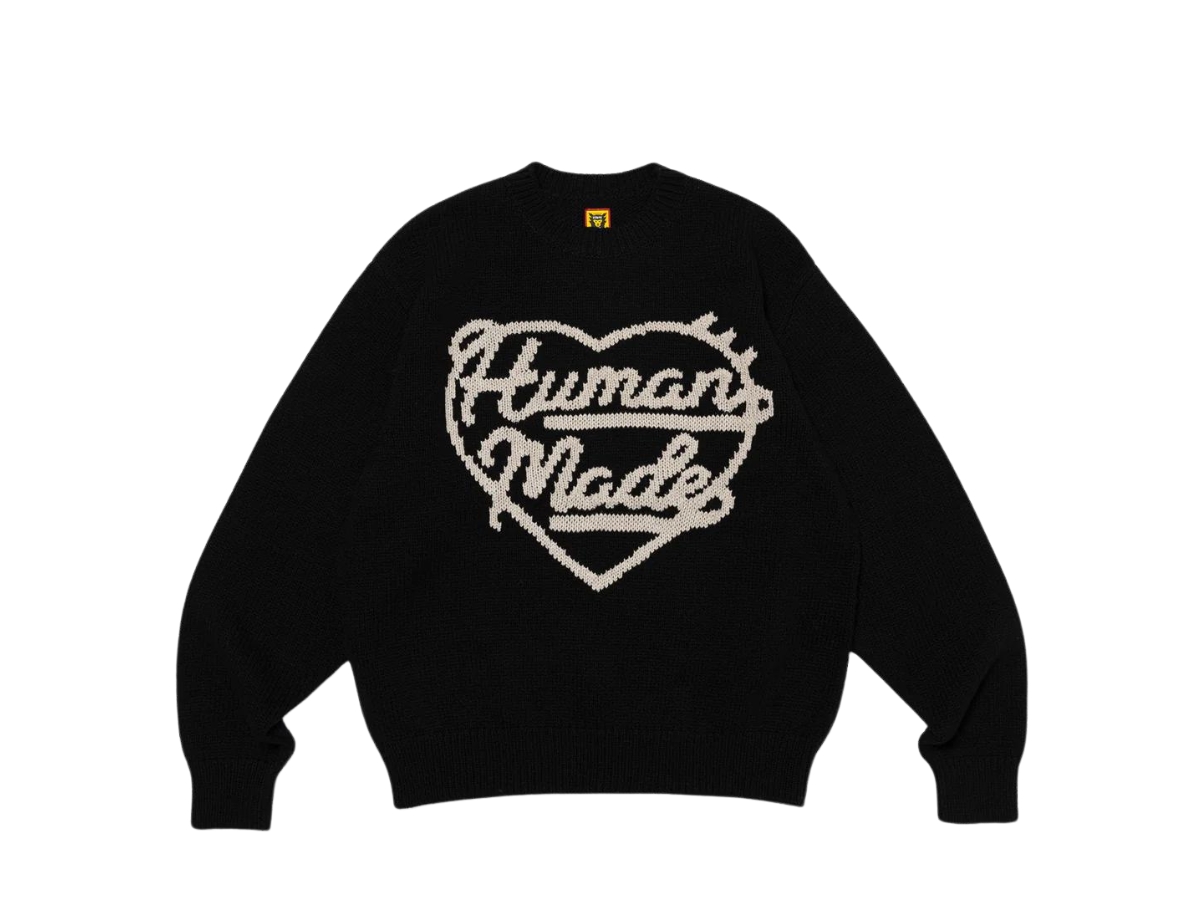 トップス HUMANMADE LOW GAUGE KNIT SWEATER ช้อป Human Made Low Gauge Knit Sweater Blackของแท้ที่ SASOM