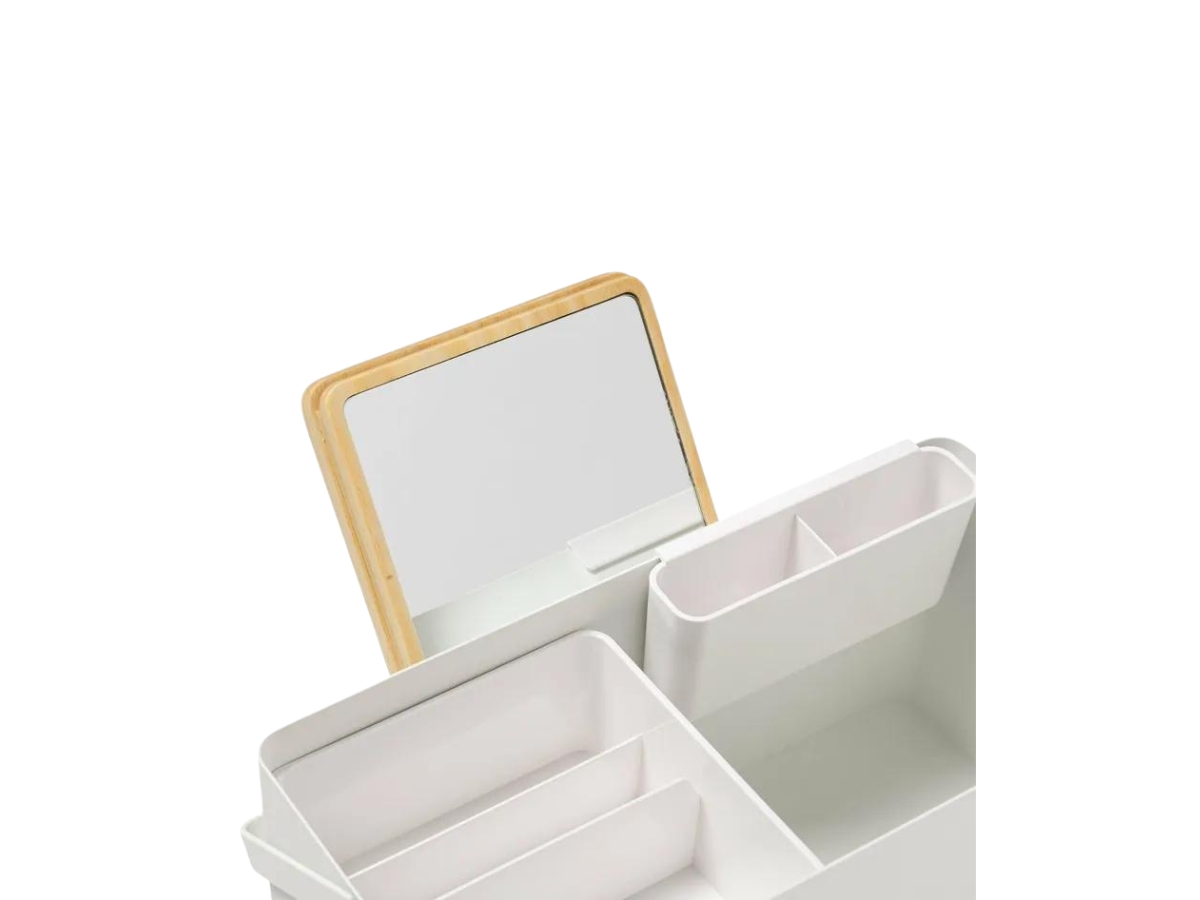 SASOM | accessories Human Made Makeup Toolbox White Check the