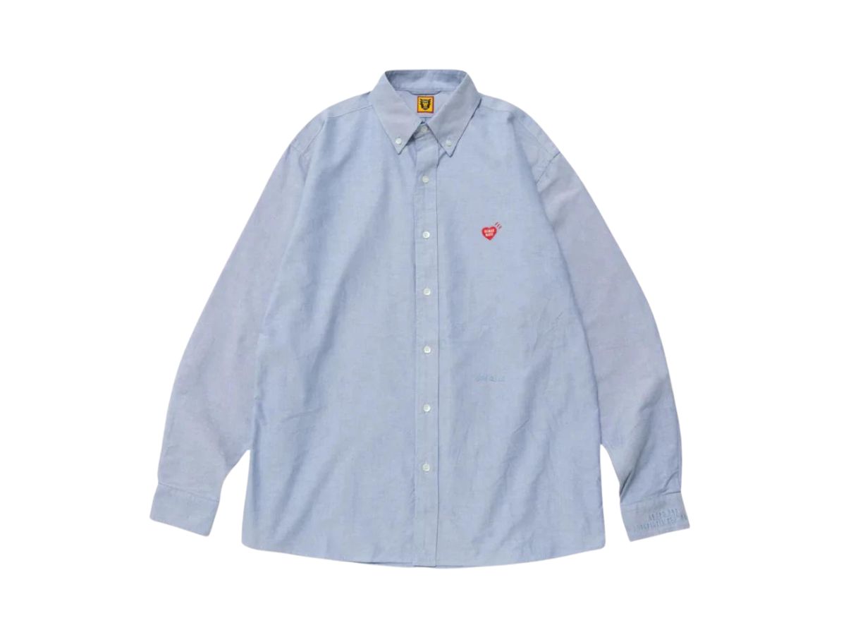 ช้อป Human Made Oxford BD L/S Shirt Blueของแท้ที่ SASOM