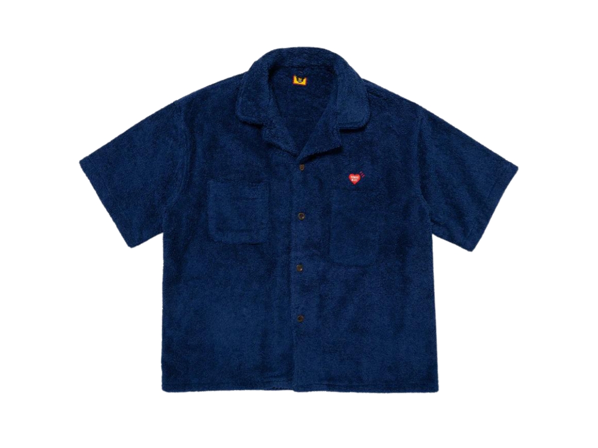 HUMAN MADE PILE ALOHA SHIRT BLUE