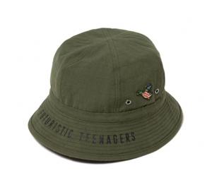 Human Made Round Bucket Hat khaki