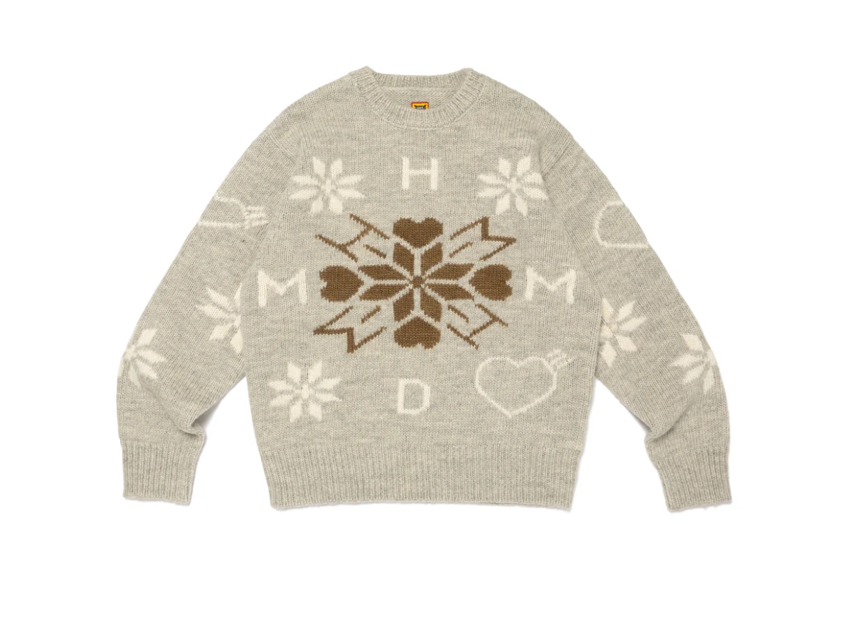 ช้อป Human Made Snowflake Knit Sweater Grayของแท้ที่ SASOM