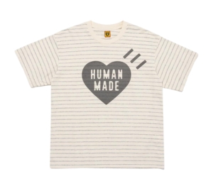 Human Made Striped Heart T-shirt Gray