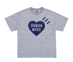 Human Made Striped Heart T-shirt Navy
