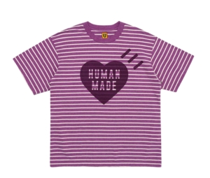 Human Made Striped Heart T-shirt Purple