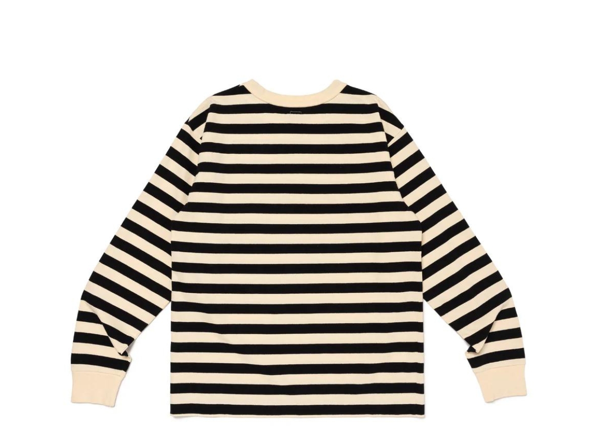 HUMAN MADE Striped L/S T-Shirt Beige ช้อป Human Made Striped L/S T-Shirt Beigeของแท้ที่ SASOM