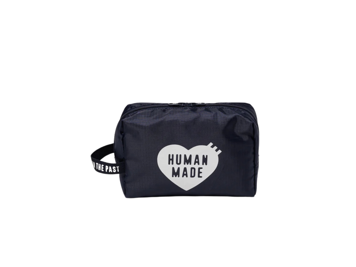 Human Made Travel Pouch Navy Shop Authentic at SASOM