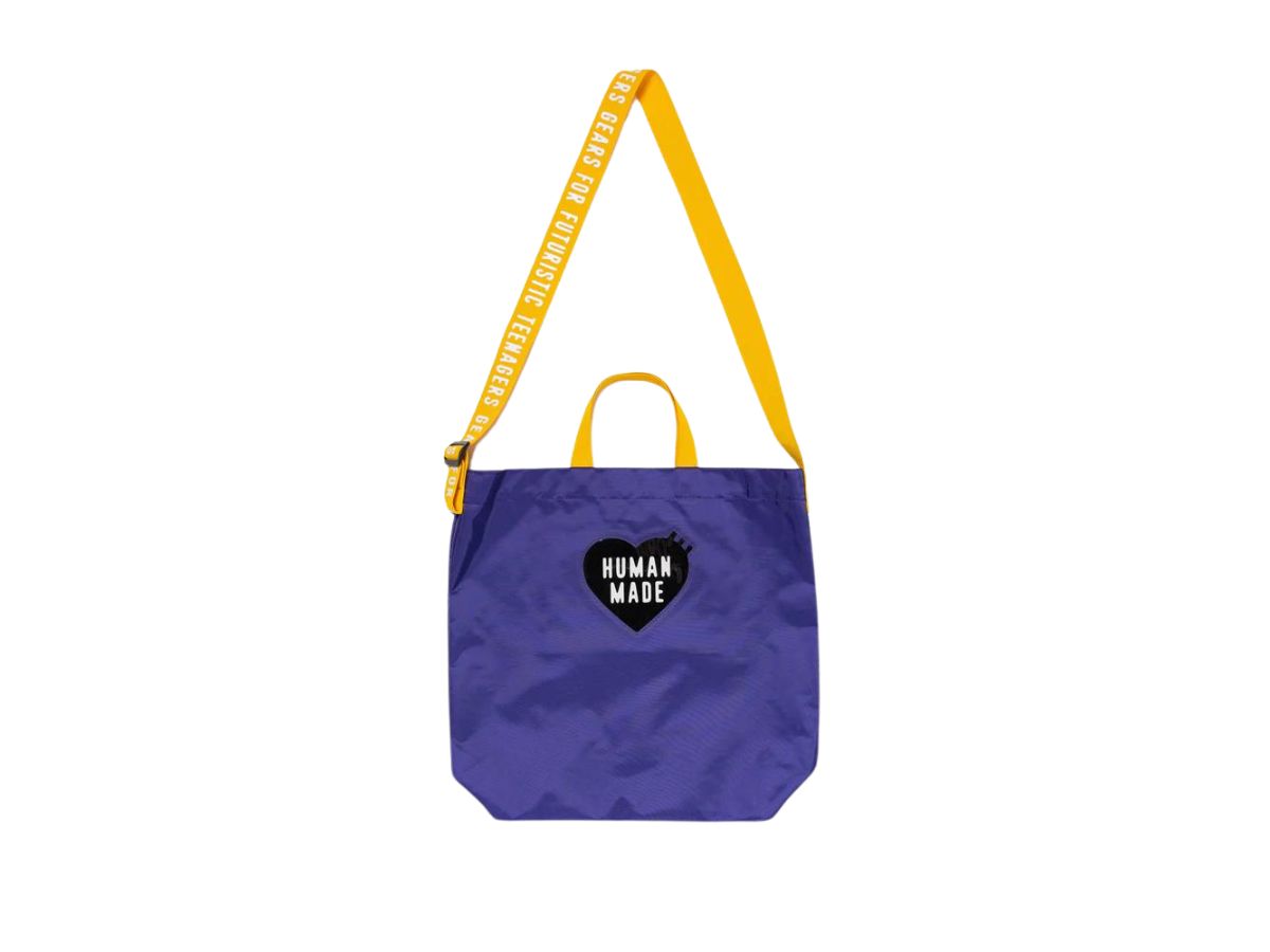 Human Made Two-Way Nylon Shoulder Tote Bag Purple | ของแท้