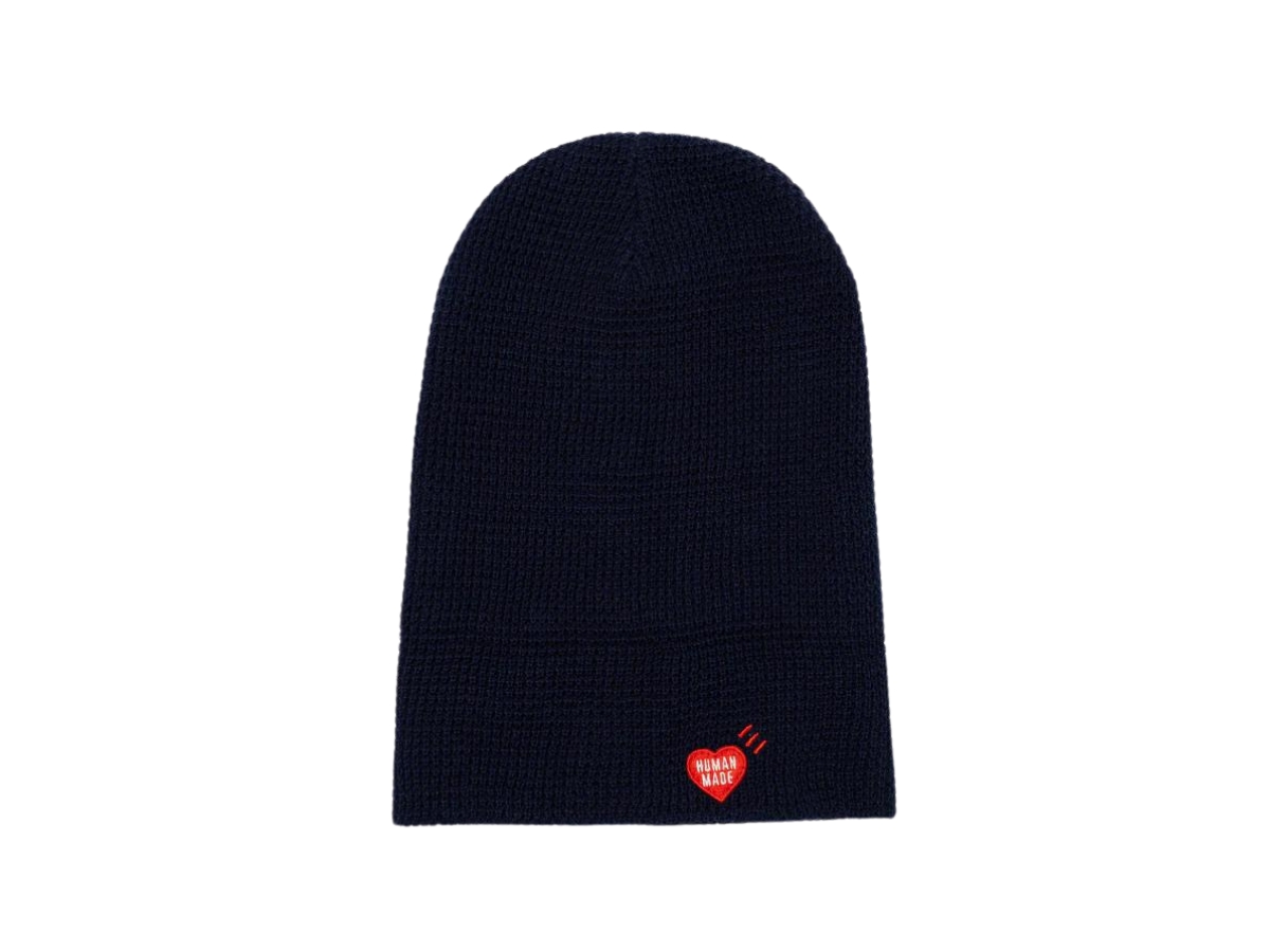 Human Made ❤️ Waffle Beanie cotton NAVY Human Made Waffle Beanie BlueHuman Made Waffle Beanie Blue