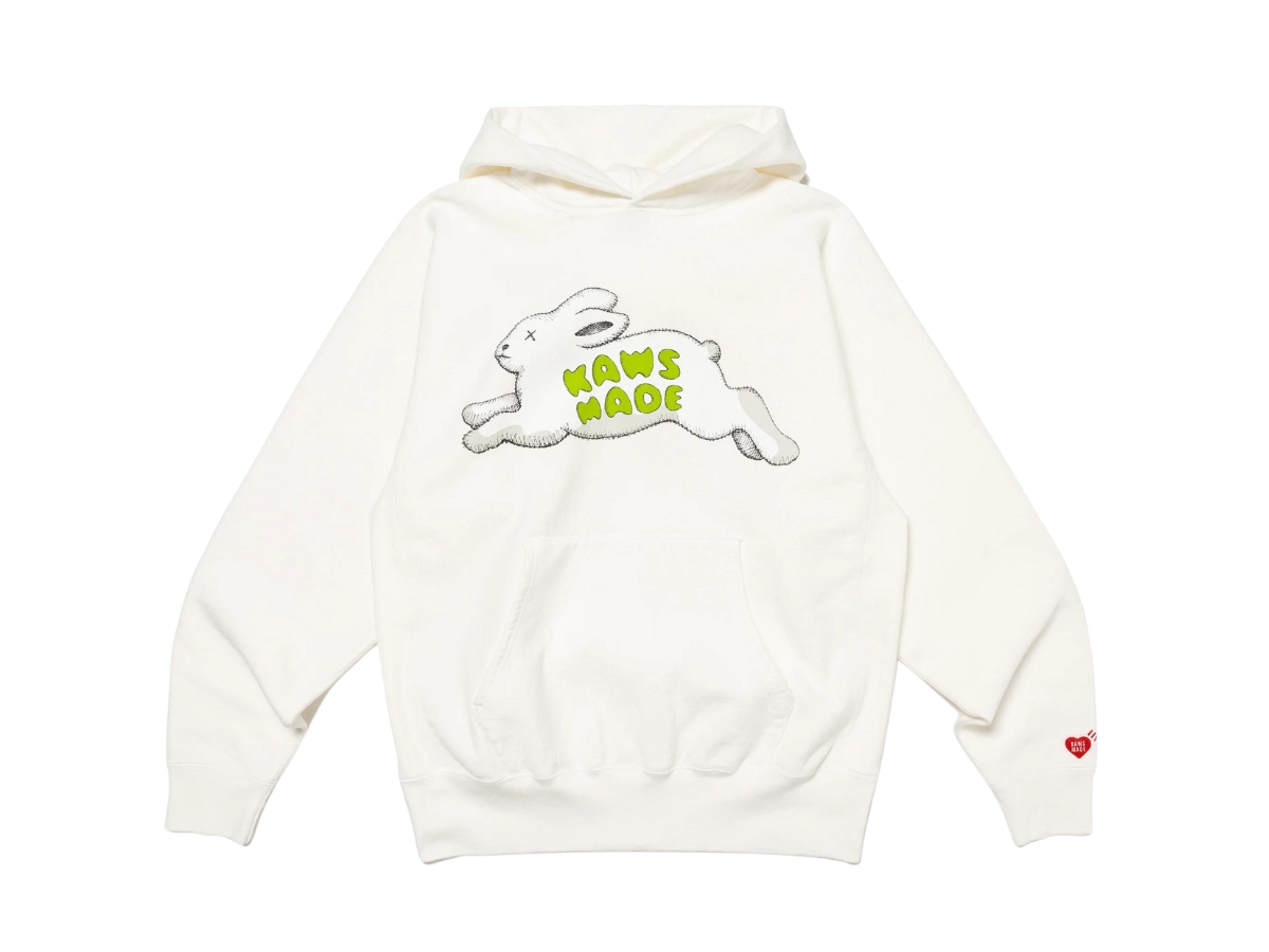 トップス HUMAN MADE x KAWS Made Hoodie #1 White M ช้อป Human Made x Kaws Made Hoodie #1ของแท้ที่ SASOM