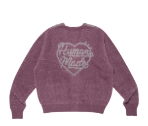 トップス HUMAN MADE Zip-Up Cardigan purple HUMAN MADE Zip-Up Cardigan purple