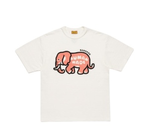 Buy Human Made Animal Graphic T-Shirt Elephant Bangkok White at Sasom – Authentic and Ready to Ship