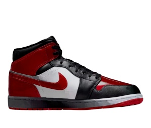 Buy Jordan Air 1 Mid Black Varsity Red at Sasom – Authentic and Ready to Ship