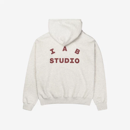 IAB Studio Hoodie Oatmeal Burgundy Shop Authentic at SASOM