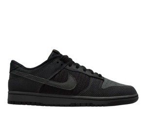 Buy Nike Dunk Low Triple Black Corduroy at Sasom – Authentic and Ready to Ship