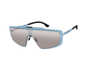 Buy Ic! Berlin MB Shield 03 Sunglasses In Metal Electric-Light-Blue Brown-Sand Mirrored at Sasom – Authentic and Ready to Ship