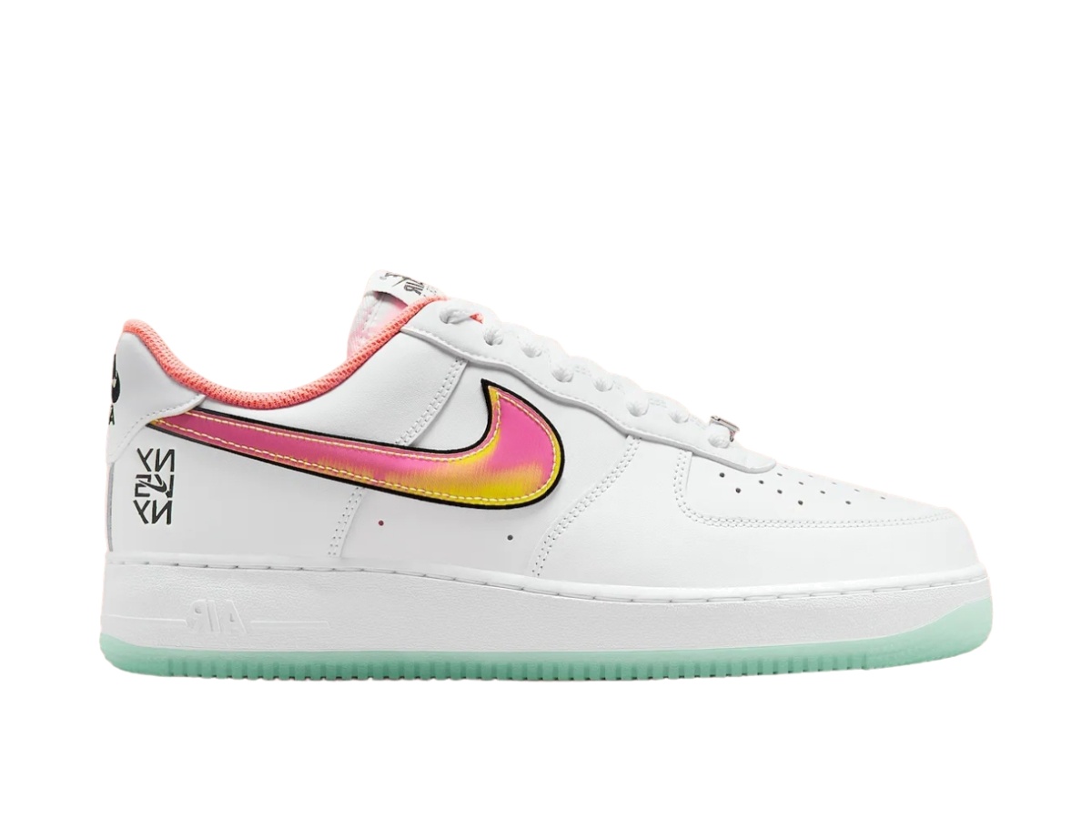 white laser crimson air force 1