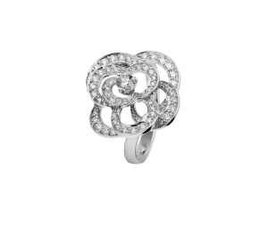 Buy Chanel Fil De Camélia Ring 18K White Gold at Sasom – Authentic and Ready to Ship