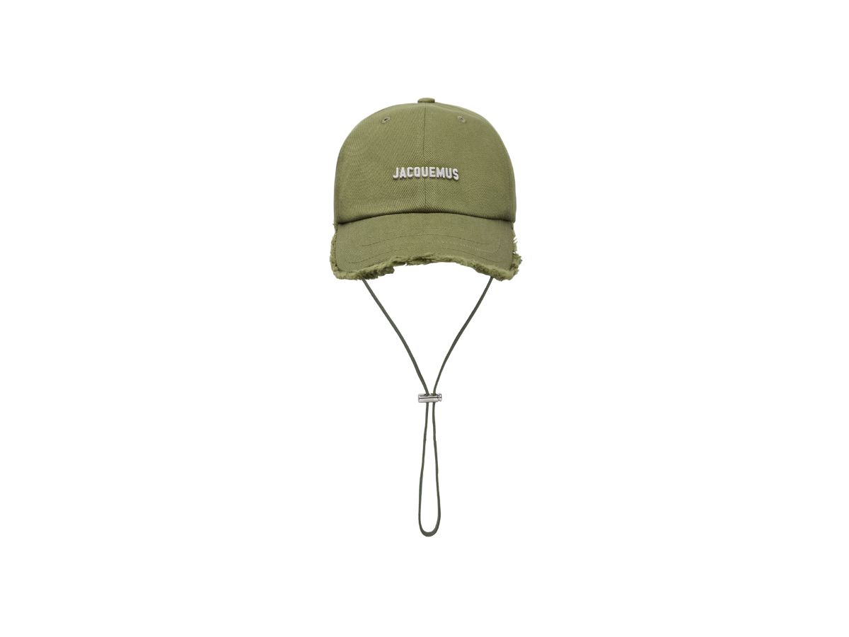 Jacquemus La Casquette Artichaut Fringe Baseball Cap Khaki