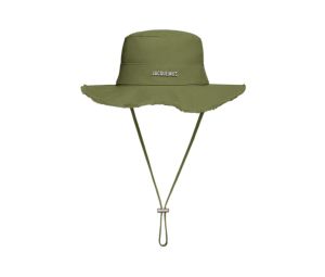 Buy Jacquemus Le Bob Artichaut Frayed Expedition Hat Khaki at Sasom – Authentic and Ready to Ship